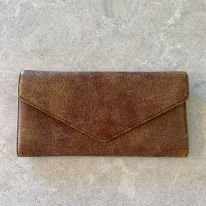Roots Leather Slim Wallet 🌼